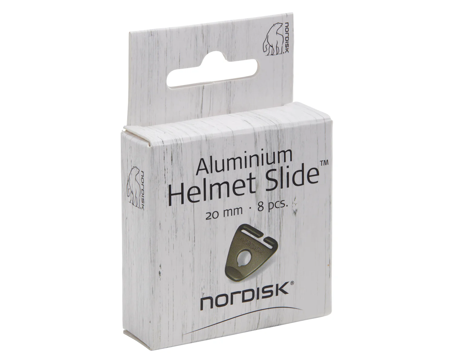 Aluminium Helmet Slider 25mm (6 pcs) - Mud Brown - Image 3