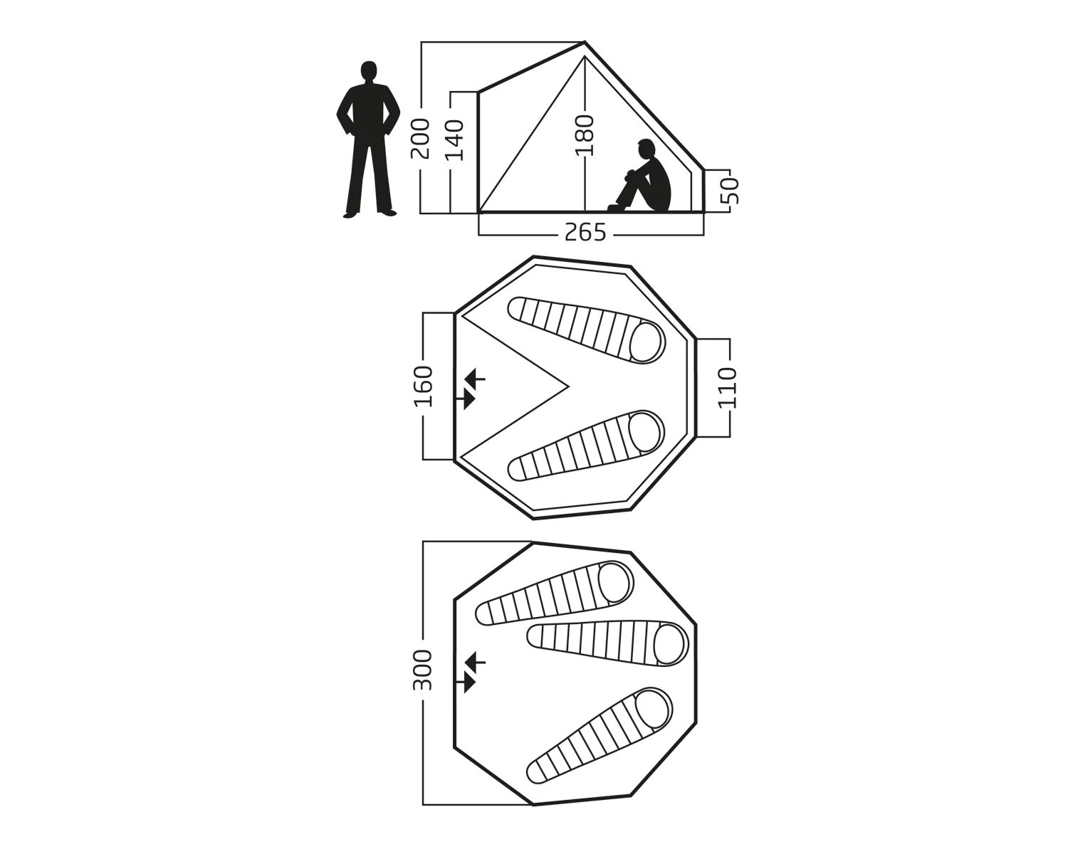 Asgard 7.1 Glamping Tent - 7.1 m² | 3 person | Sandshell - Image 5