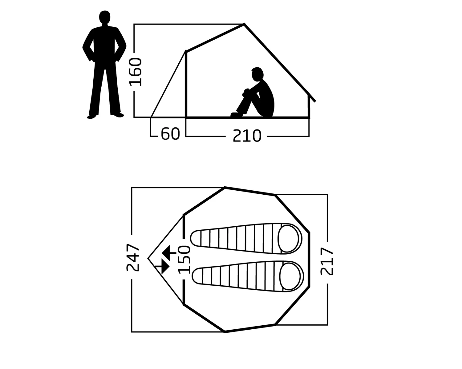 Asgard Tech Mini Tent Incl. Colour Pack - 2 person | Dachshund Chocolate - Image 28