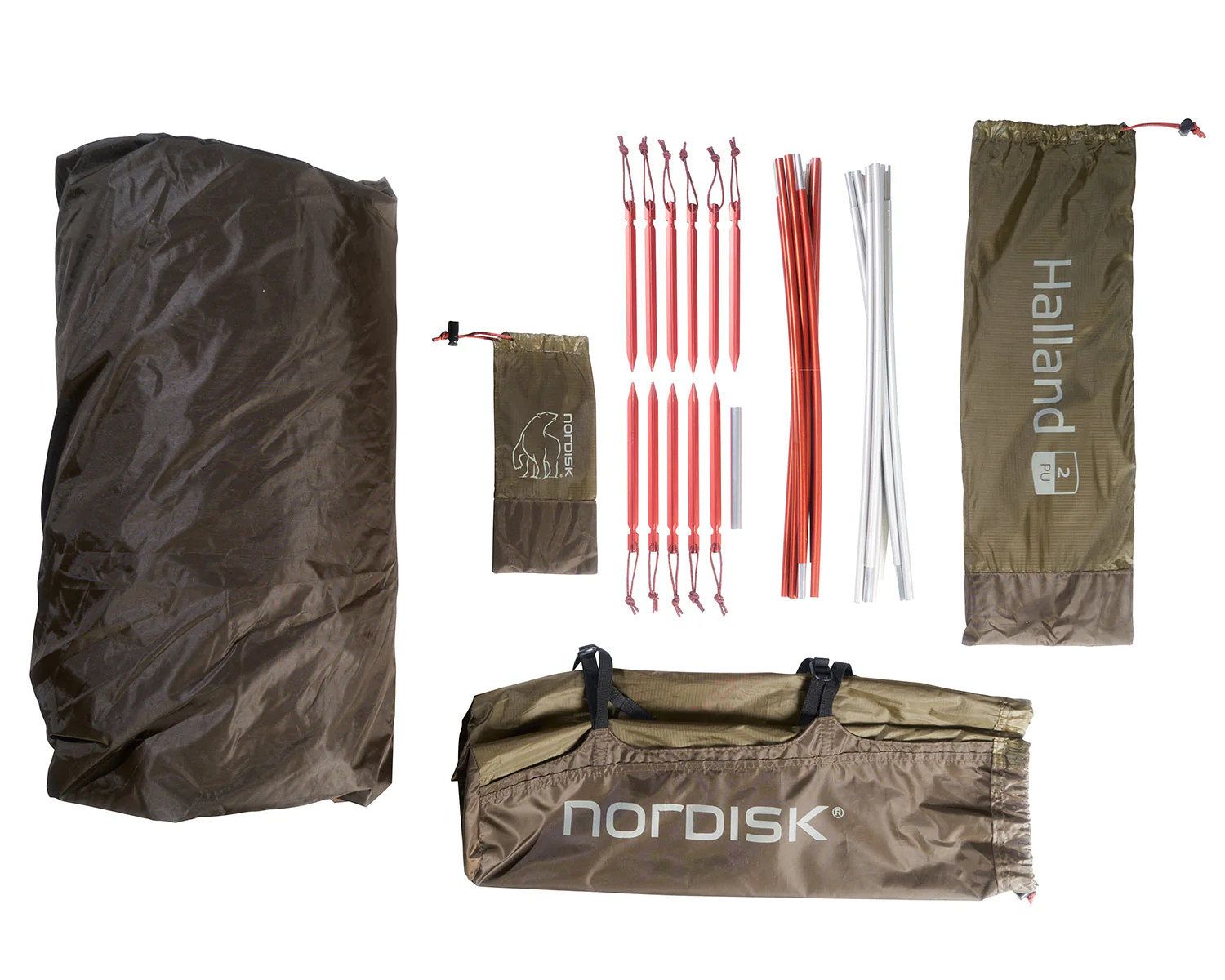 Halland 2 PU (2.0) Tent - 2 person | Dark Olive - Image 11