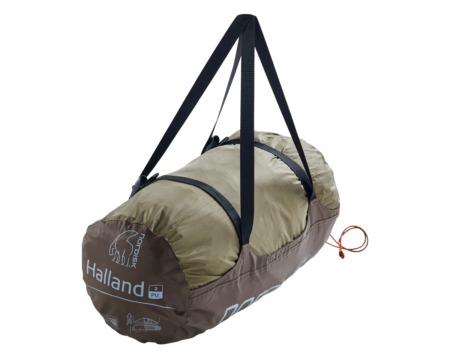 Halland 2 PU Tent - 2 person | Dark Olive - Image 9