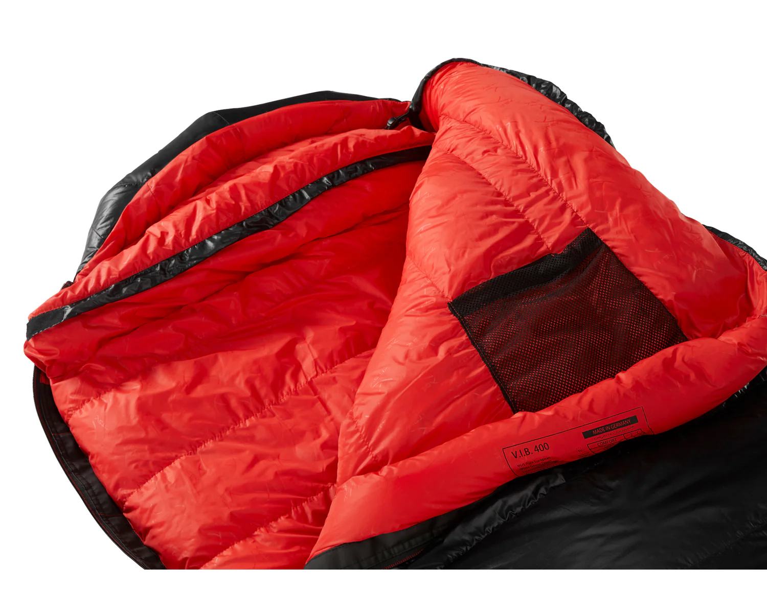 VIB 400 Sleeping Bag - Right Zip | Black - Image 7