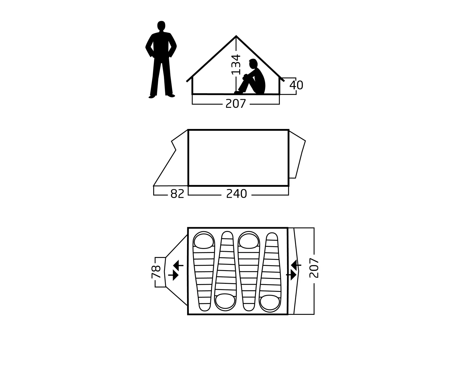 Vimur 4.8 Glamping Tent - 4.8 m² | 4 person | Sandshell - Image 10