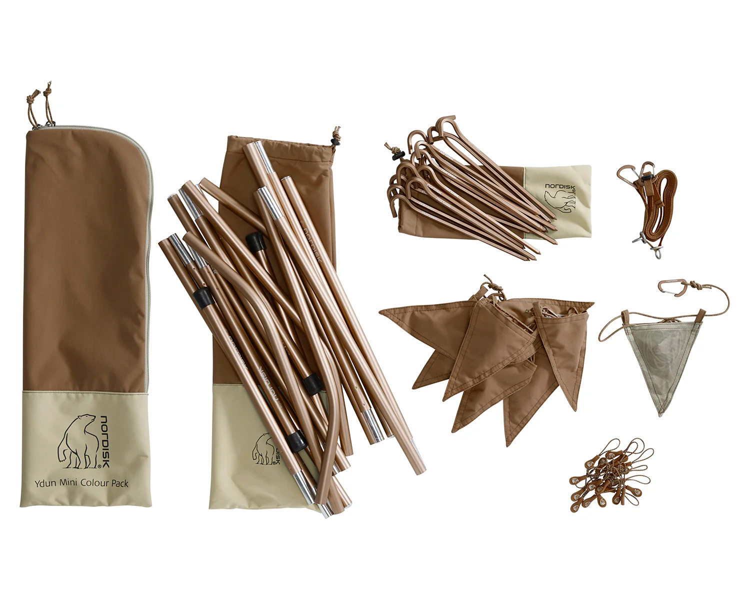 Ydun Tech Mini Glamping Tent Incl. Colour Pack - 2 person | Dachshund Chocolade - Image 24